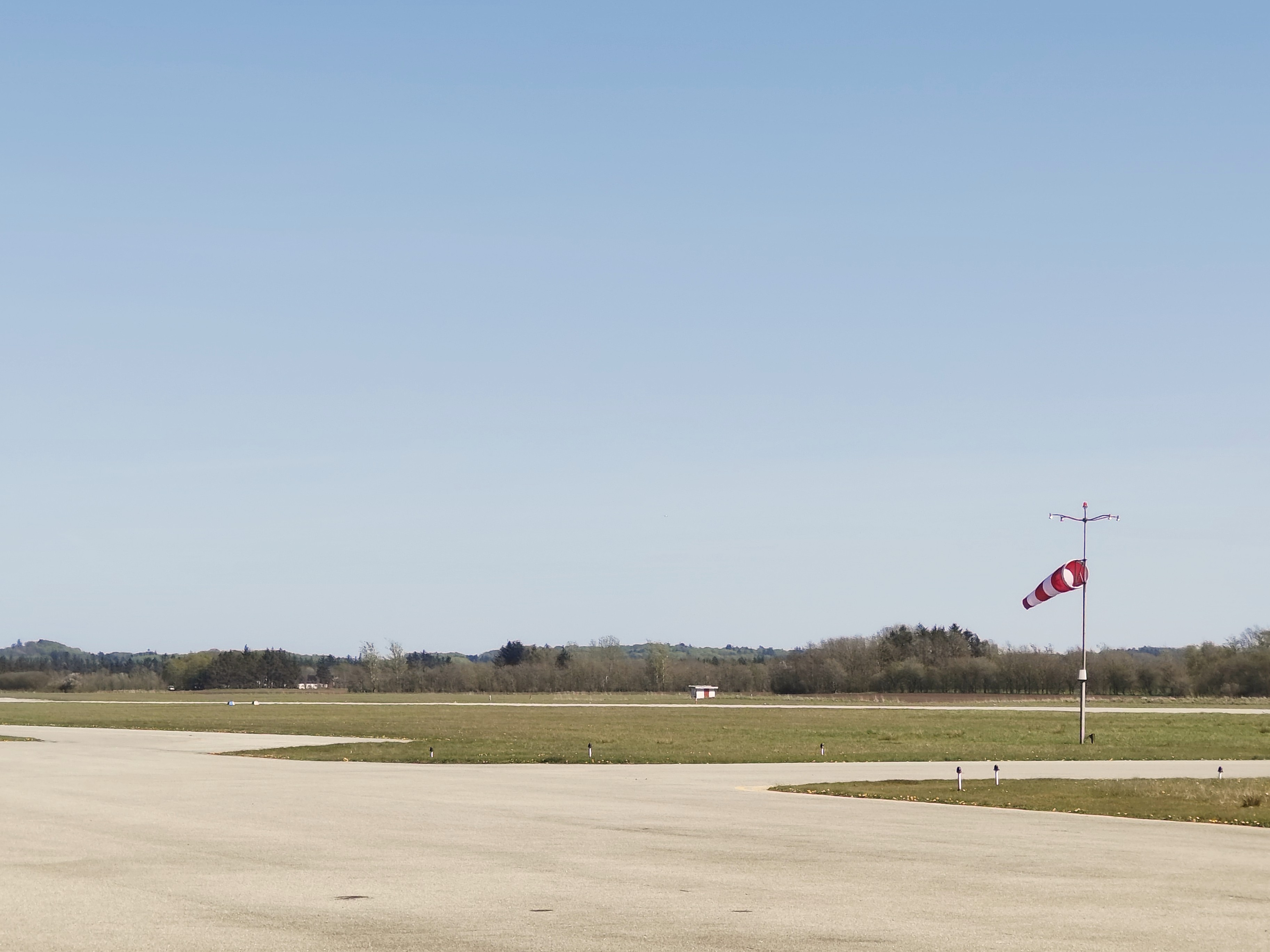 Just a snap of the airside with a spanking new windsock, that's all.