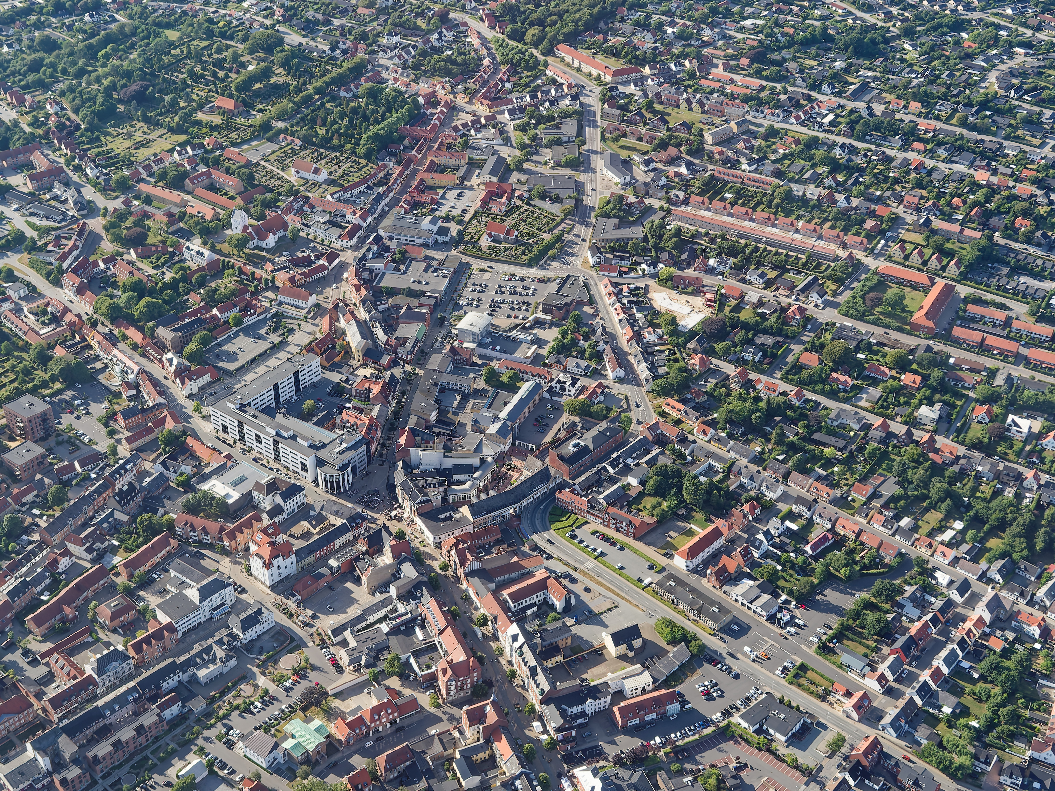 Hjørring from above.