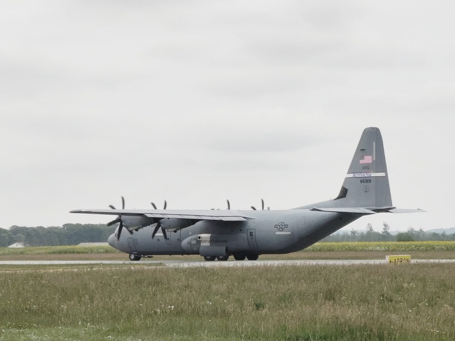 Kentucky Air Guard Lockheed Martin C-130J Super Hercules in CNL today.